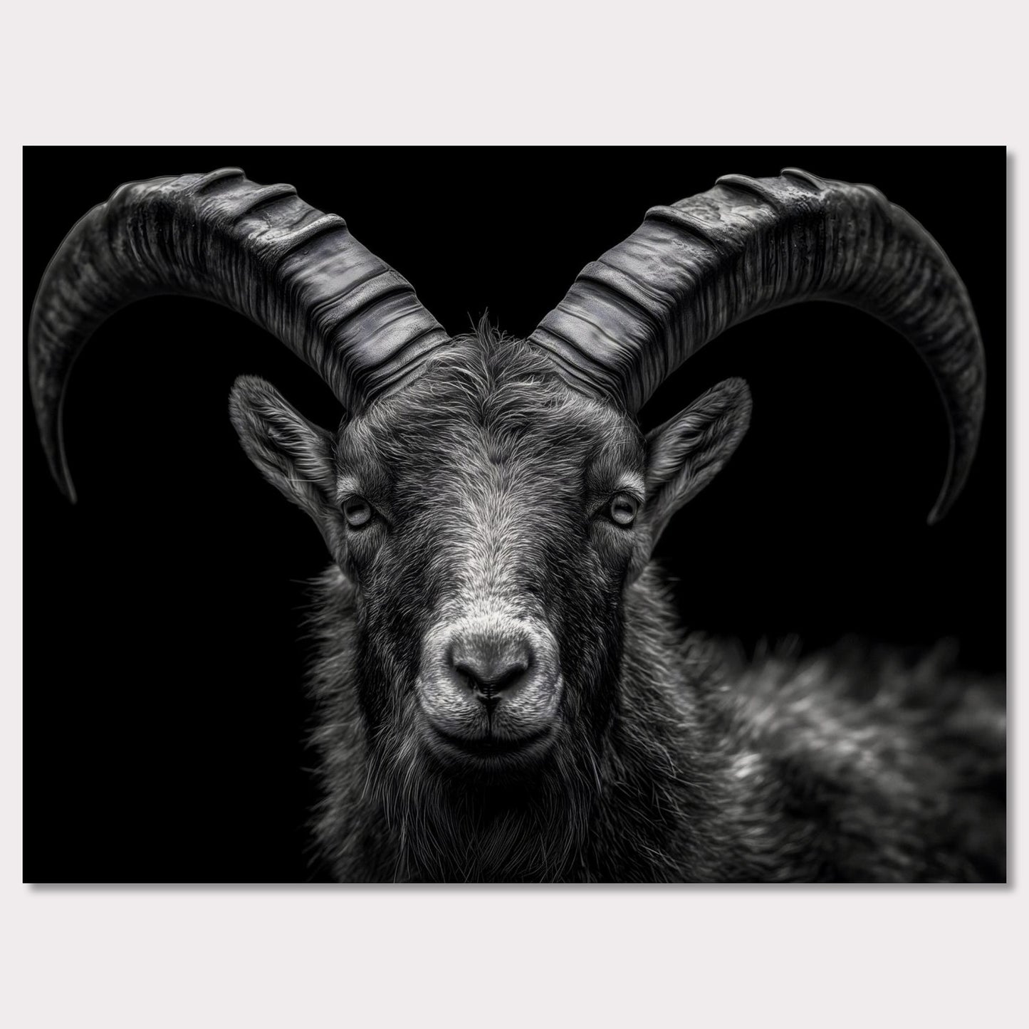 Poster titled 'The pride of an alpine ibex' from ArtDarts
