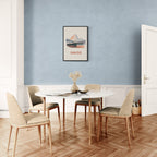 Davos – Alpine Elegance - Poster displayed in a modern dining room with a stylish table and chairs.