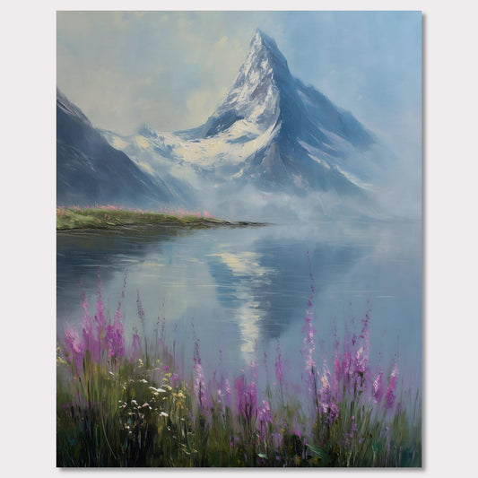 Poster titled 'Matterhorn & Fireweed' from ArtDarts