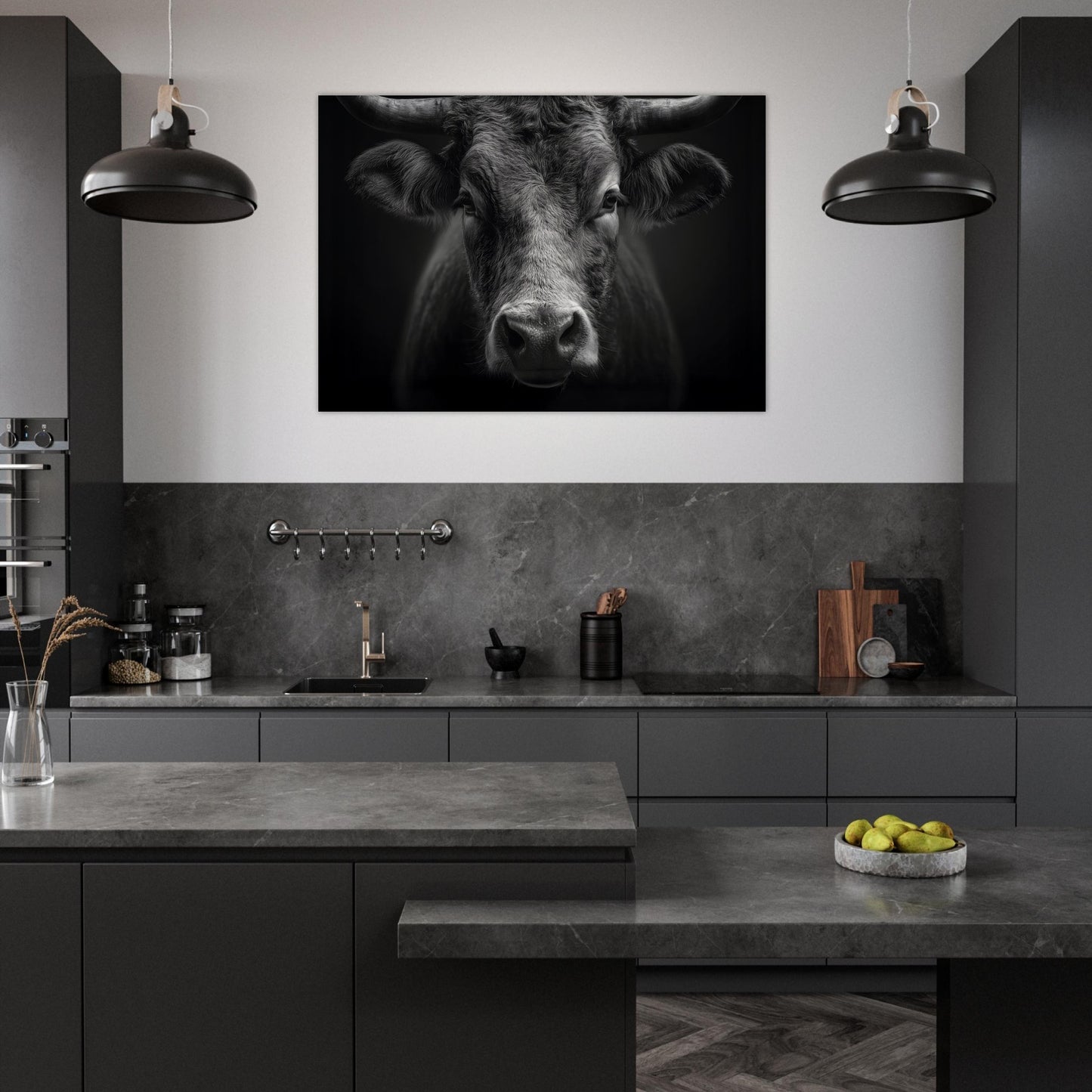 Poster titled 'The presence of a bull' from ArtDarts