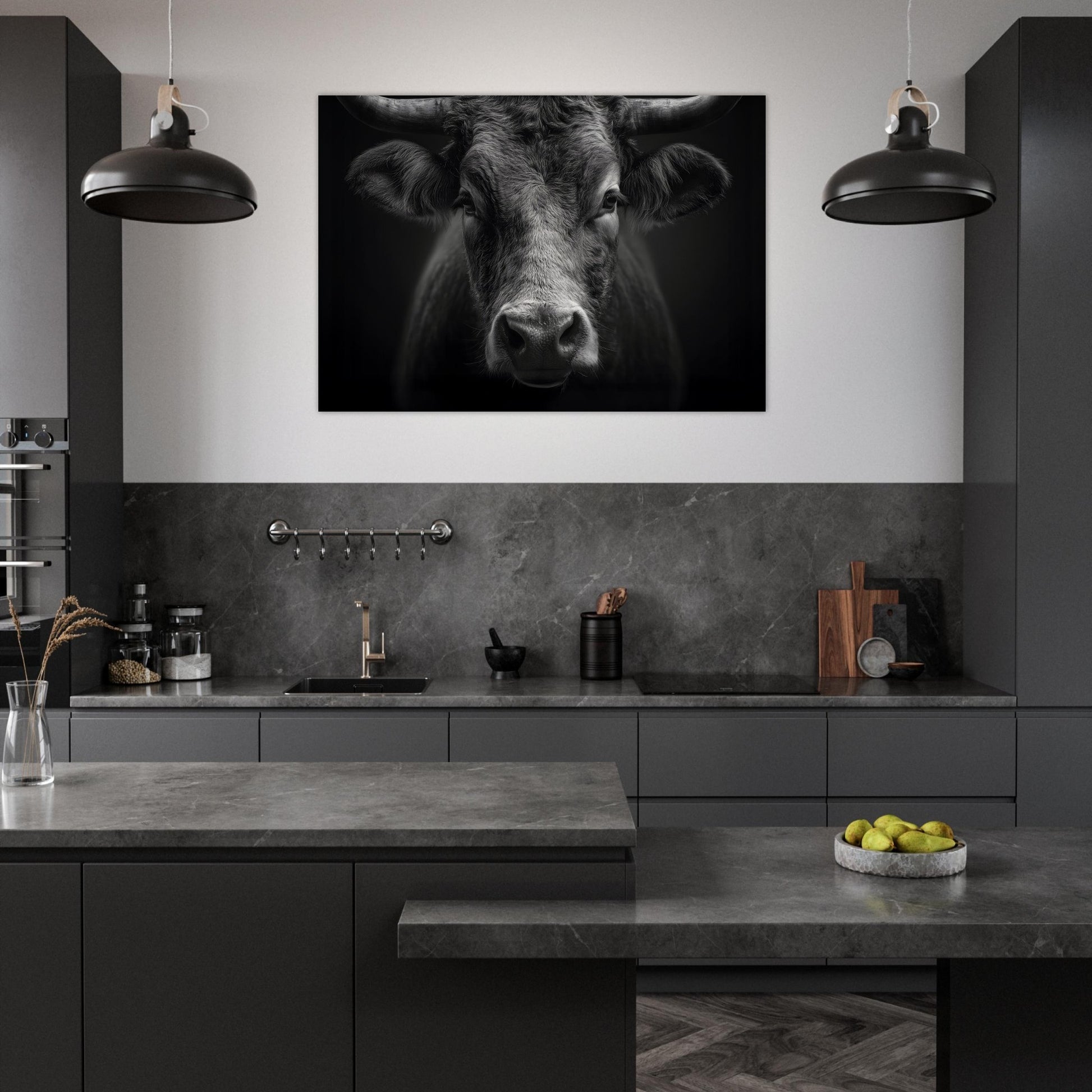 Poster titled 'The presence of a bull' from ArtDarts