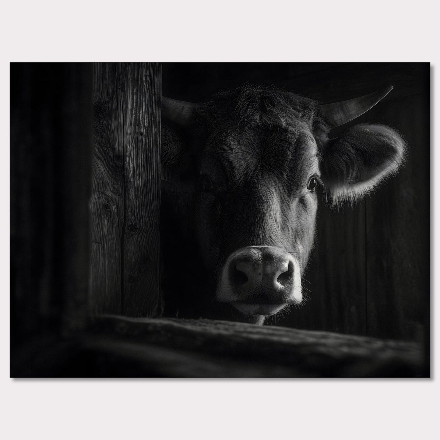 Poster titled 'The presence of a cow' from ArtDarts