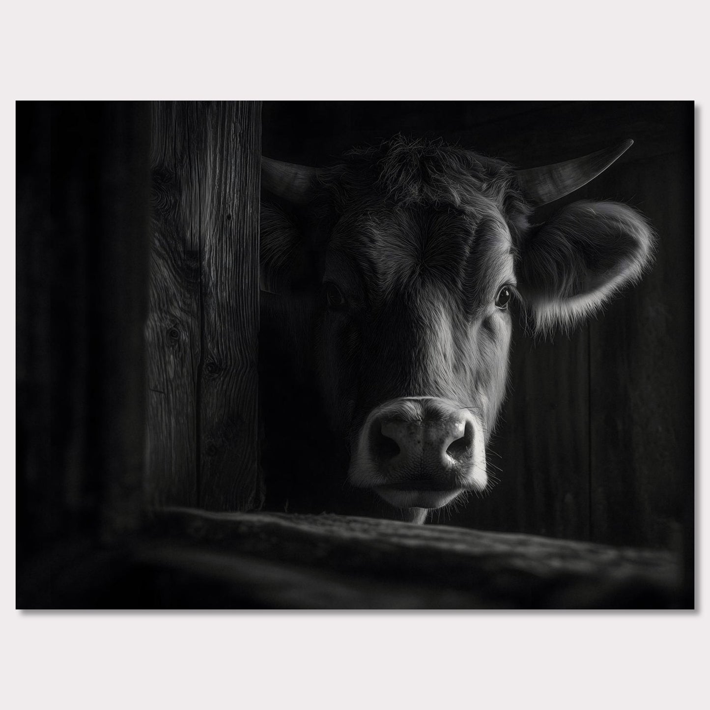 Poster titled 'The presence of a cow' from ArtDarts