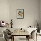 Footprints of Tradition - Poster displayed in a modern living room setting, showcasing wall art inspired by Bern.