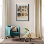 Gstaad – Luxury Shopping District - Poster showcasing luxury boutiques in an elegant alpine setting.
