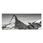 Ibex Before the Matterhorn – Alu-Dibond wall art featuring an ibex and the Matterhorn in breathtaking alpine scenery.