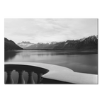 Lake Geneva Balcony, Chablais – Alu-Dibond wall art showcasing a serene view of Lake Geneva and mountains.