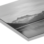 Lake Geneva, Chablais – Alu-Dibond wall art showcasing calm waters and a distant ridgeline.