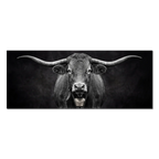 Presence of a Cow - Swiss cow artwork showcasing tradition and strength with fine details and a bell.
