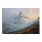 Matterhorn in Mist – Poster showing the Matterhorn above a soft mist, evoking a calm and timeless alpine landscape.