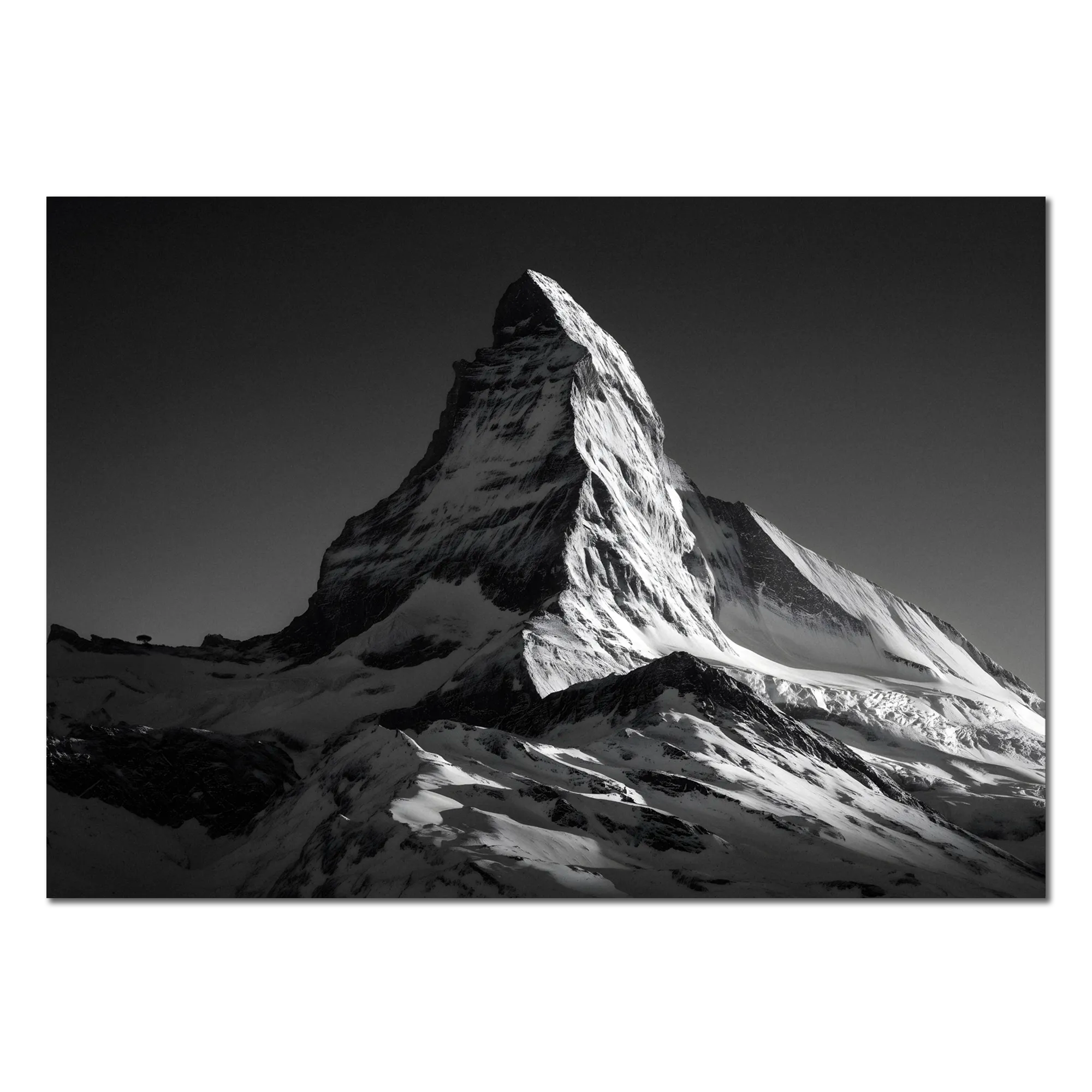 Matterhorn Light – Alu-Dibond wall art capturing the Matterhorn's majesty at dawn with fine art precision.