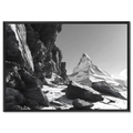 Matterhorn Path – Alu-Dibond wall art showcasing the majestic Matterhorn mountain with rugged alpine terrain.