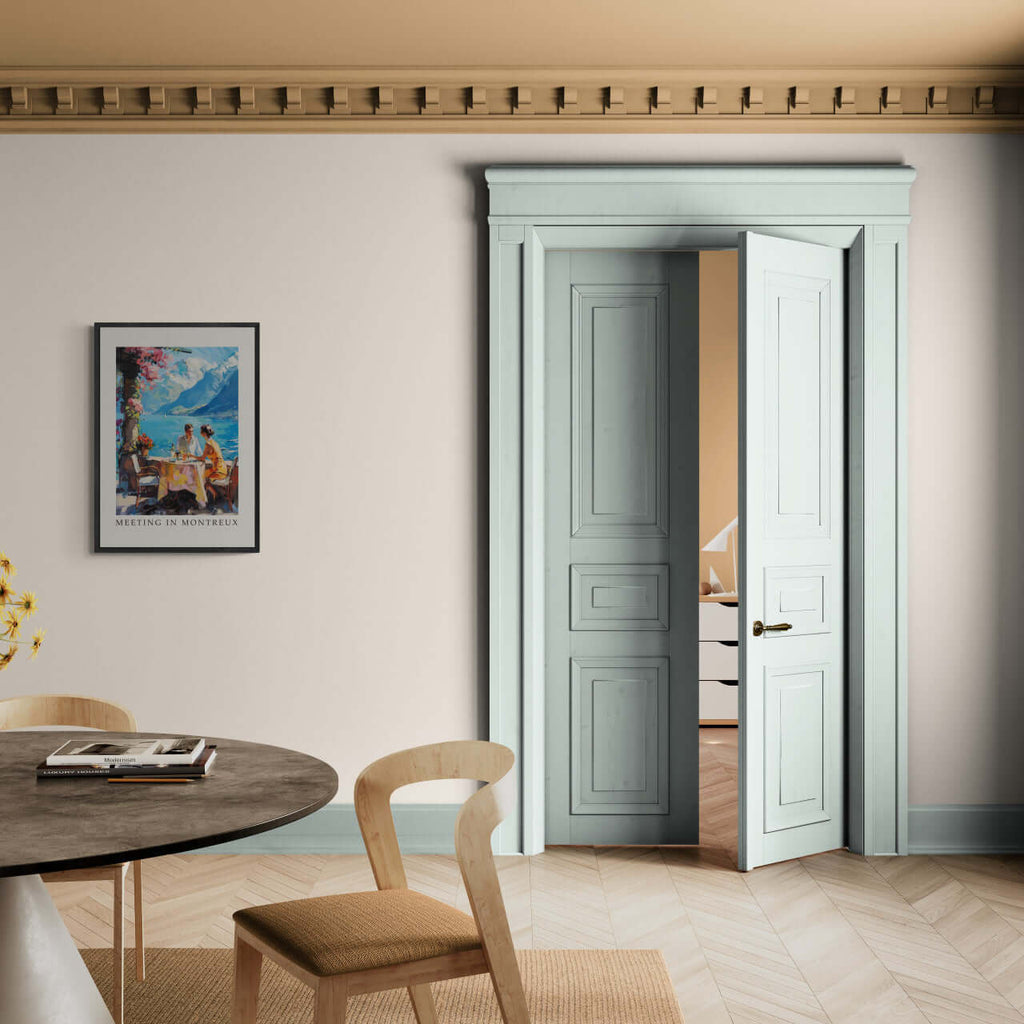 Meeting in Montreux - Poster displayed in a modern interior, highlighting wall art and stylish decor.