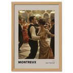 Montreux jazz festival - Poster featuring a couple dancing in an elegant ballroom setting.