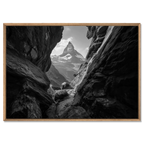 Passage to the Matterhorn – Alu-Dibond wall art showcasing a rocky passage leading to the Matterhorn.