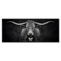 Presence of a Cow - a striking black and white image of a Swiss cow with a bell, embodying alpine identity.