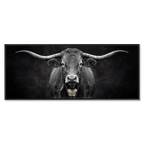 Presence of a Cow - a striking black and white image of a Swiss cow with a bell, embodying alpine identity.