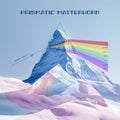 Prismatic Matterhorn - Poster featuring a prism effect splitting light into a vivid spectrum against an alpine backdrop.