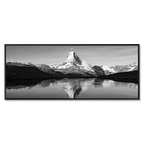 Reflection of the Matterhorn – Alu-Dibond wall art showcasing a stunning mountain scene.