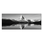 Reflection of the Matterhorn – Alu-Dibond wall art capturing the Matterhorn in serene alpine water.