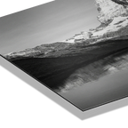 Reflection of the Matterhorn – Alu-Dibond wall art showcasing mountain reflection in water.