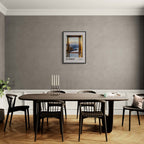 St. Moritz - Luxury in the Engadin Valley - Poster displayed in a modern dining room with stylish furniture.