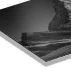 Stillness of the Matterhorn – Alu-Dibond wall art showcasing a monochrome mountain landscape.