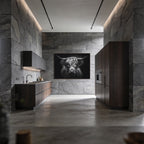 Die Stärke einer Hochlandkuh – Wandbild aus Alu-Dibond