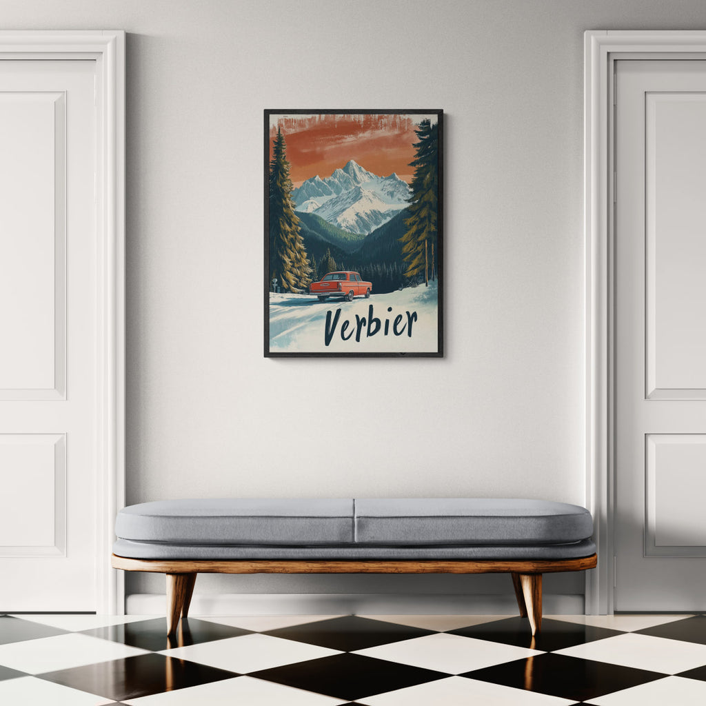 Verbier - Alpine Roadtrip - Poster