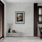 Verbier - The Heart of the 4 Vallées - Poster displayed in a modern interior, showcasing stunning mountain views.