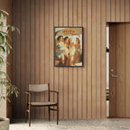 Vevey Lakeside Kiosk – Poster showcasing women by the water, perfect Wall Art for modern interiors.
