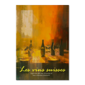 Wine evening - Poster featuring elegant silhouettes of wine bottles and glasses with a warm, inviting palette.
