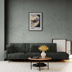 Zermatt - The Matterhorn - Poster displayed in a modern living room, uplifting wall art featuring the Swiss Alps.
